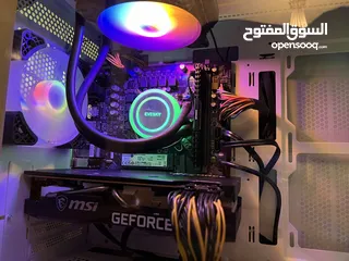  1 Gaming PC RTX 3070 MSI Liquid Cooler RGB Corsair RAM Mid Tower