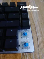  5 كيبورد ميكانيكي ازرار زرقاء mechanical keyboard blue switches