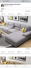  4 L shape sofa set new design Modren