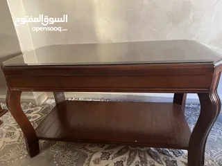  2 طاولة وسط خشبية