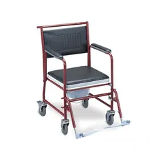  1 كرسي الحمام لكبار السن ومحدودي الحركة Wheelchair commode