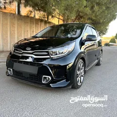  1 كيا مورننغ Morning 2021 GTLine فل كامل مع فتحة لون اسود مميز باقل سعر في السوق كاش او اقساط