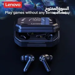  4 سماعه لاسلكية "ايربودز" من شركة لينوفو مع عرض ايفي ، Lenovo-LP ، بلوتوث 5.0 ، بطارية TWS ، mAh1200 ،