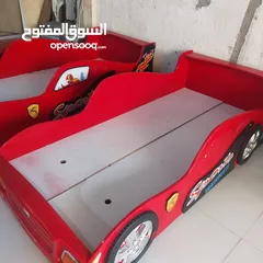  4 تخت اطفال شكل سياره