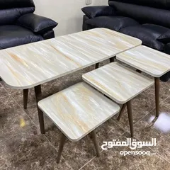  20 طاولات وسط وسيرفس متوفره  بعدة أشكال متنوعه منها مدور ومستطيل ومربع واحجام مختلفه وعده قياسات