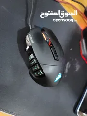  2 Corsair SCIMITAR RGB ELITE Gaming mouse  نظيف خالي من العيوب فاتحة منظفة وشادة ب25 مع التوصيل