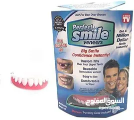  1 غطاء أسنان مثالي للابتسامة باللون الأبيض