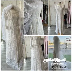  1 فستان عروس - قطعتين فخمه