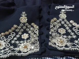  6 فستان للحفلات اسود مطرز بذهبي