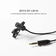  3 ميكرفون للموبايل  BOYA   Lavalier Lapel Clip-on Omnidirectional Condenser Microp