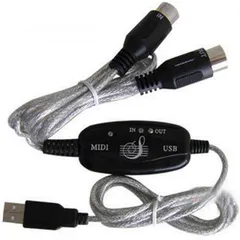  4 USB IN-OUT MIDI Interface Cable Converter PC to Music Keyboard