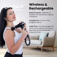  4 جهاز المساج للعضلات وتنشيط الأنسجة آي الترا  4رؤوس  8سرعات  1800 mAh  حقيبة تخزين  شامل التوصيل
