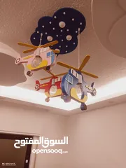  3 ثريا غرفة نوم أطفال بحالة ممتازة جداً