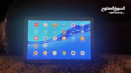  3 تابلت هواوي بخط   huawei T5 بحالة ممتازة 32 تخزين و 3 رام