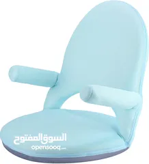 1 Nnewvante Floor Chair with Back Support and Armrest كرسي ارضي للابتوب