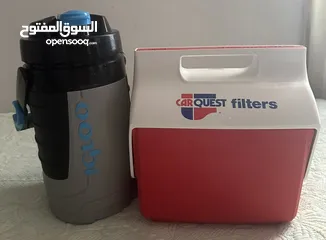  1 Igloo water container and food container lunch box  اغلو بوكس مع مطرة مي