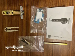 2 قفل باب ذكي بالكود و البصمه مع جميع مستلزماته ،،،smart door lock with fingerprint and code