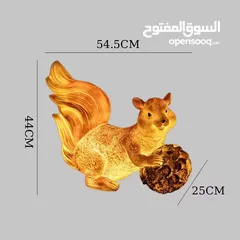  7 زيّن حديقتك بسحر الطبيعة تمثال سنجاب بالحجم الكبير التمثال في وضعيتين مصنوع من راتنج البوليريسين