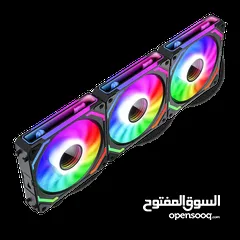  1 REDRAGON COOLING FAN GC-F012 مراوح كمبيوتر ARGB بسعر ناار ريدراجون أصلي