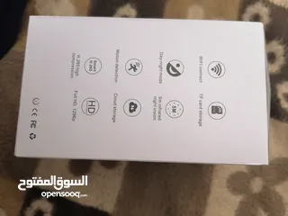  2 كاميرة مراقبه ذكيه مع رؤيه ليله وأشعه تحت الحمراء وحساس حركهPIR تتحرك 355 درجه بدقة 3ميجا بكسل للبيع