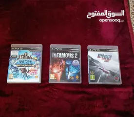  1 سيديات بلايستيشن 3 بحال الجديد infamous 2need for speed All stars battle royale