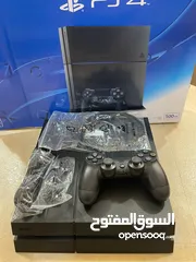  1 بلي ستيشن فور فات PlayStation 4 مع كامل ملحقاته