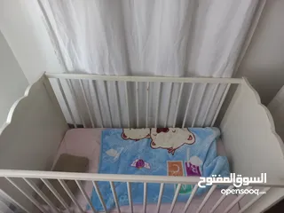  2 تخت أطفال ابيض ايكيا