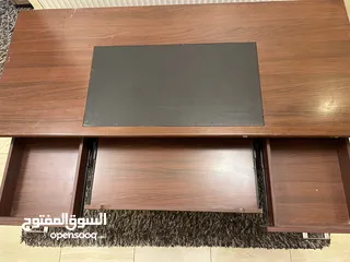  2 مكتب خشب ثقيل 90*1.5 لون بني