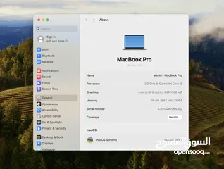  14 MacBook Pro (16-inch, 2019) مواصفات عالية وبحالة ممتازة