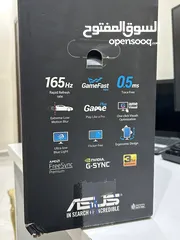  2 شاشه asus 165hz -0.5ms   27