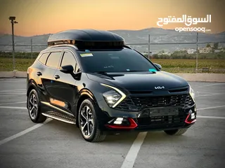  3 كايا سبورتاج  GT Line/2022 فل بدون فتحة سقف  2x4 ///240Hp بنزين + كهرباء  ( Haybrid) 1600cc