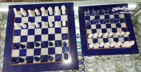  2 Chess: Afghani  lapis lazuli and    شطرنج: حجر افغاني لازورد