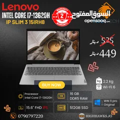  2 لينوفو انتل كور اي5-Lenovo intel Core i5-1135G7-4GB RAM-1TB HDD-15.36" FHD Laptop