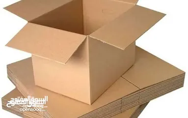  29 كراتين فاضيه  للبيع للنقل والشحن جميع الأحجام وبكميات لجميع الاستخدامات للنقل والشحن والطرود