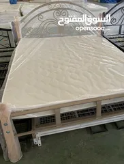  3 Queen size Steel Bed with 10cm thk. mattress