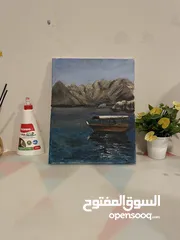  2 لوحة مسندم - Hand painted painting of Al Musandam