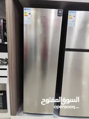  1 عرض نااار على فريزر هايسنس نوفروست 7 ادراج سلفر ستيل ماتور انفيرتر A+