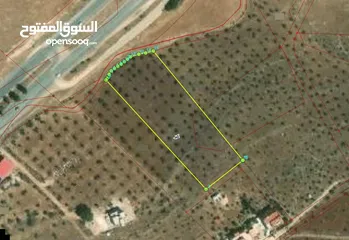  1 قطعة ارض للبيع على شارع اربد عمان مباشرة - كبر - وران