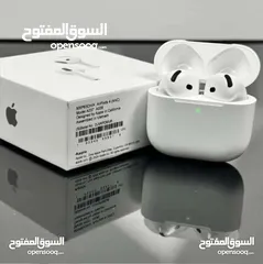  22 أختار الأصلي وريح راسك النسخة الأحدث والأقوى  بطارية تصل إلى 5ساعات من الأستخدام Apple AirPods 4 AN