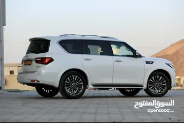  5 *فرصه لمن يبحث عن النظيف انفنيتي QX80 2019 VIP الاعلى بالمواصفات و القليل بالسوق*