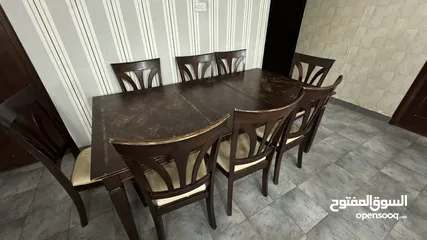  2 table  with chairs طاولة مع كراسي