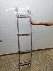  9 لوازم باص ستاريكس سلم+ مقاعد حديد منجد جلد عدد 2 +مواسير سفلية عدد 2
