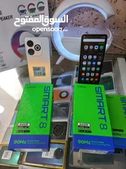  4 جهاز جديد بالكرتونة Smart 8 رام 4 جيجا 64 مكفول سنة متوفر توصيل