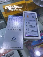  7 مشغل ايام Kamon 40 pro 5G رام 24 جيجا 256 مكفول سنة أغراضة والكرتونه الأصلية متوفر توصيل
