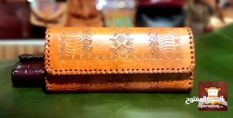  3 Handmade leather handbags  حقائب جلدية مصنوعة يدويا