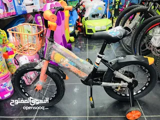  9 الدراجة الهوائية للاطفال مقاس 16 انش من island toys جنط المنيوم مرصص مع عدة ميزات اتصل الان