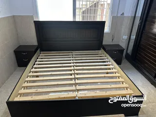  4 غرفه نوم كامله بدون الفرشه للتخت (اللون البني )