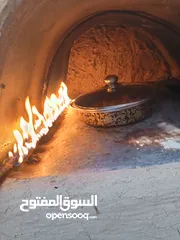  15 فرن طابون متحرك لشوي صواني وخبز ع حصى متنقل طول 85 العرض 65 صاج مقلفن بشتغل ع حطب وع غاز
