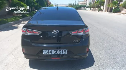  9 هونداي سوناتا 2018 فحص 3 جيد لون اسود ملوكي فل الفل اعلى فئة بانوراما بسعر مغري قابل للبدل