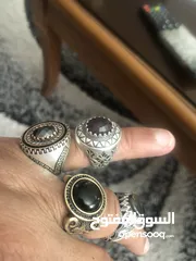  29 خواتم فضه 925 عدد 4 للبيع قياس 20 22و21 بسعر مغررررري